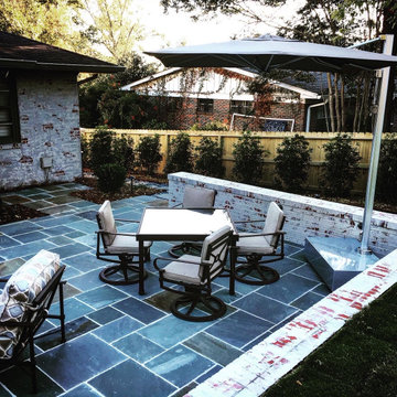 Patio Update/Reconstruction, Brick Columns, Ornamental Gates, Lighting
