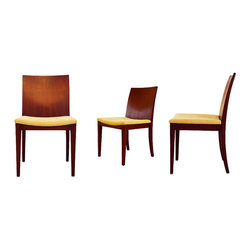 Metaphor | Dining Chairs with Distinctive Curved Back and Upholstered Seat - Dining Chairs