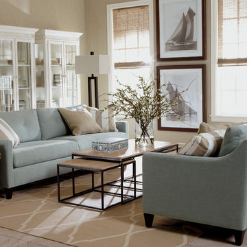 Beach Style Living Room