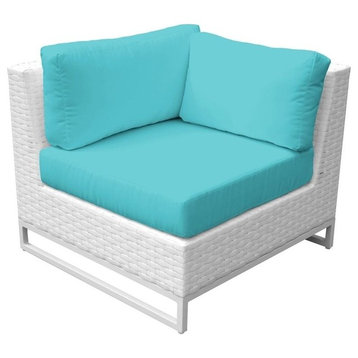 TKC Miami Corner Patio Chair in Turquoise