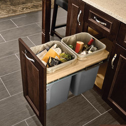 KraftMaid: Built-In Trash Can and Recycling Bin - Kitchen Cabinetry