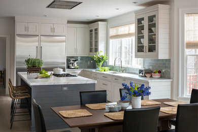 Transitional kitchen photo in New York