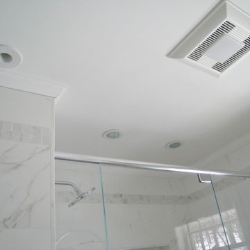 White marble bathroom, Vernon, CT