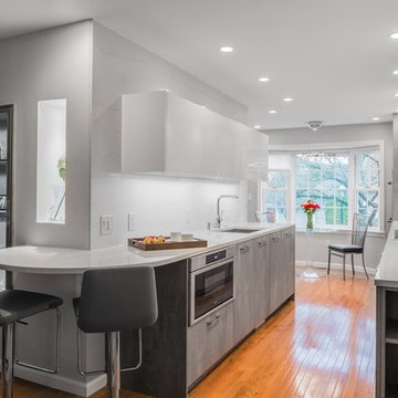 A concrete application to a Waltham kitchen renovation