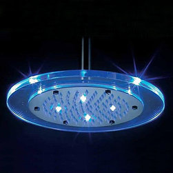 Contemporary 8 inch Color Changing LED Light Round Shower Head RG08F - Showerheads And Body Sprays
