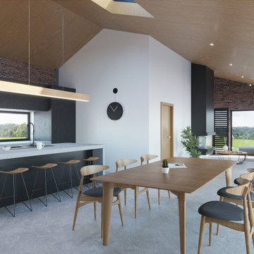 Hunter Valley House - Kitchen, Dining & Living