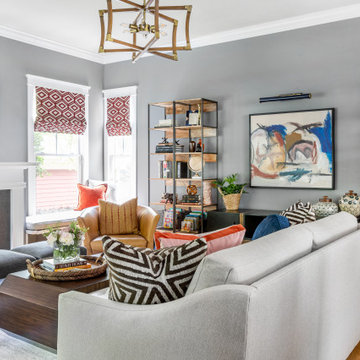 Cool Colorful Cozy Living Area