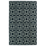 Kaleen - Kaleen Glam Collection Rug, 2'6"x8' - The Glam collection puts the fab in fabulous! No matter if your decorating style is simplistic casual living or Hollywood chic, this collection has something for everyone! New and innovative techniques for a flatweave rug, this collection features beautiful ombre colorations and trendy geometric prints. Each rug is handmade in India of 100% wool and is 100% reversible for years of enjoyment and durability.