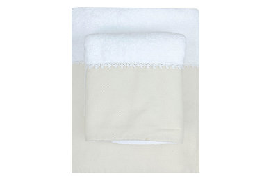 French Riviera Fabric Edge Towel Set