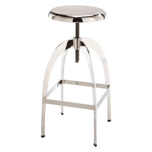 Colby Adjustable Barstool, Chrome