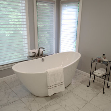 Black and White Cincinnati Bathroom Remodel