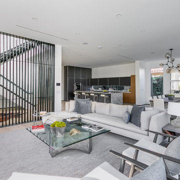 Black Modern Matte Kitchen in Beverly Hills, CA