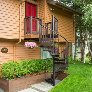 Spiral Staircase Entry Deck