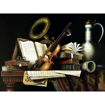 "A Timeless Melody" Canvas Painting by H. Hargrove, 40"x30"