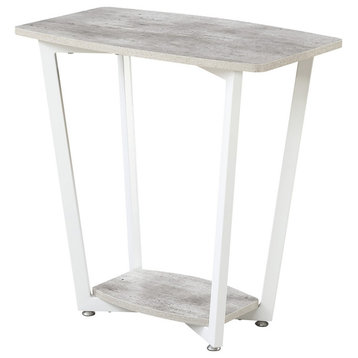 Graystone End Table With Shelf