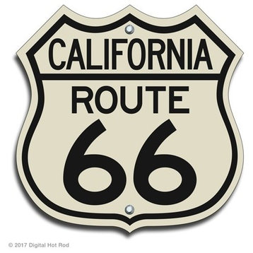 Route 66 CA Classic Metal Sign