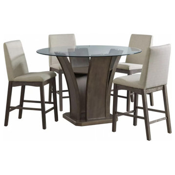 Picket House Simms 5 Piece Round Counter Height Dining Set Table