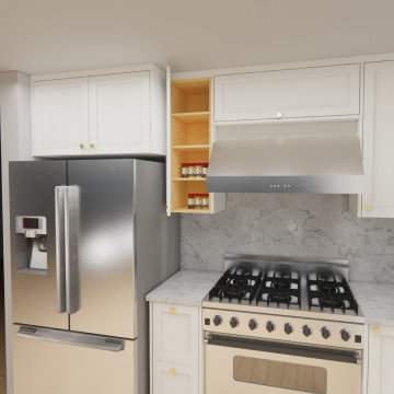 StorageCraft: Elevating Modern Kitchens with Transitional Flair