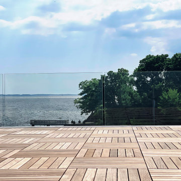 Frameless Glass Deck Railing - Rye, NY