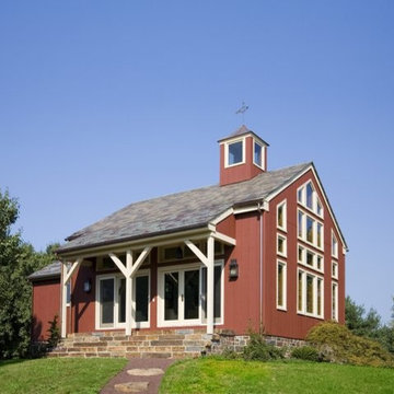 Entrance to the barn theater