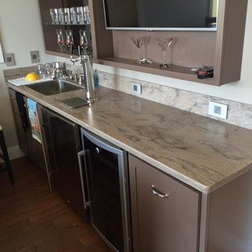Corian Riverbed Bar Top with Tapper