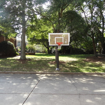 Bill K's Pro Dunk Gold Basketball System on a 45x28 in Charlotte, NC