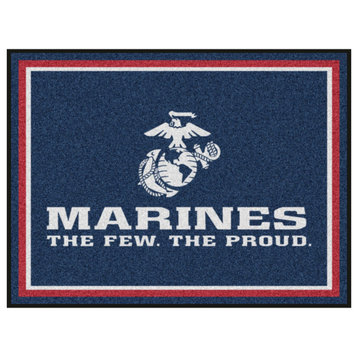 U.S. Marines Rug 8'x10', Red