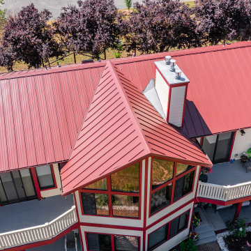 Colonial Red Metal Roof in Roy, WA