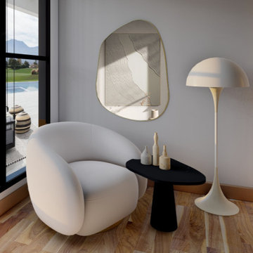 Brassy Gold Organik Mirror by Irregular Mirrors Collection