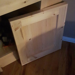 Custom Bar with Fireplace - Shelving
