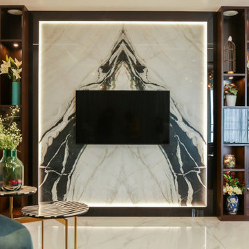 The Blue Abode — Luxury Residential Interior in Mumbai