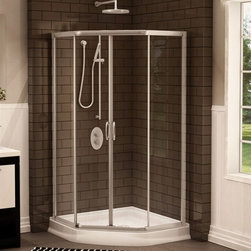 Fleurco Signature Capri Neo 36"x 36" Frameless Neo-Angle Doors FAN36 - Bath Products