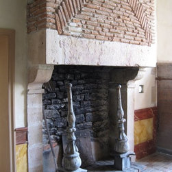 Firebox Stone inserts Herringbone & More (Mediterranean Style) - Indoor Fireplaces