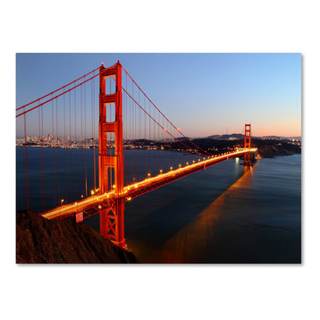 'Golden Gate SF' Canvas Art by Pierre Leclerc