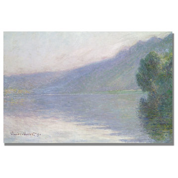 'The Seine at Port Villez, 1894' Canvas Art by Claude Monet