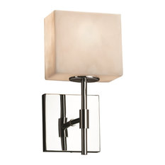 Clouds Union 1-Light Wall Sconce, Rectangle, Polished Chrome, Clouds Shade