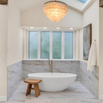 Large Format Tile Bathroom Remodel in Bixby, OK