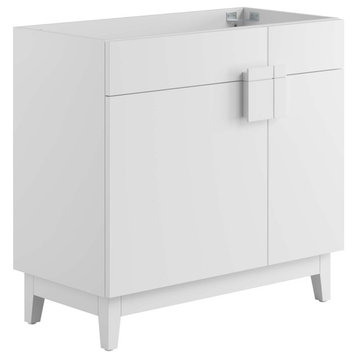 Miles 36" Bathroom Vanity Cabinet (Sink Basin Not Included) - White