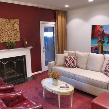 Staging a living Room-Before and After