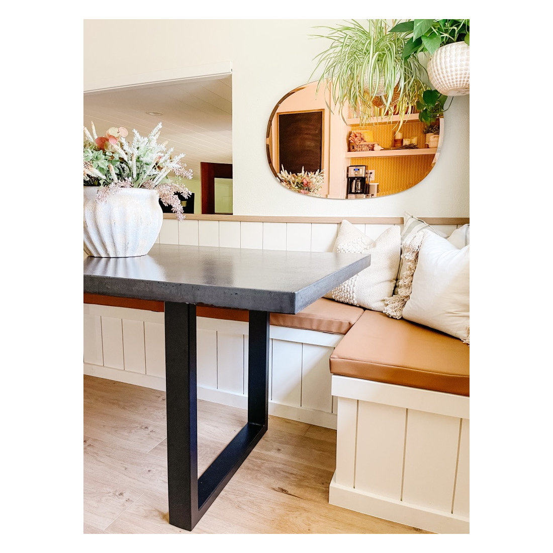 DIY Concrete Dining Table