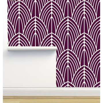 Tiffany Maroon Wallpaper by Amy MacCready, Sample 12"x8"