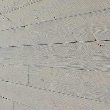 Self-Adhesive Distressed Weathered Rustic REAL Wood-Saw Mark Antic White-WP-018C