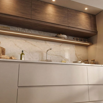 Custom Cabinetry with Integrated LED Lighting