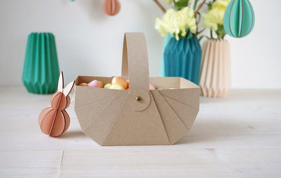 DIY: Ein Osterkörbchen aus Karton basteln