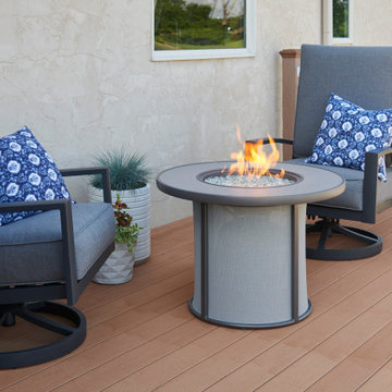 Grey Stonefire Gas Fire Pit Table