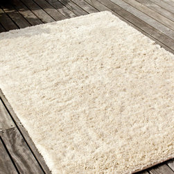 Rya Shaggy Rugs in Cream by Massimo - Floor Rugs