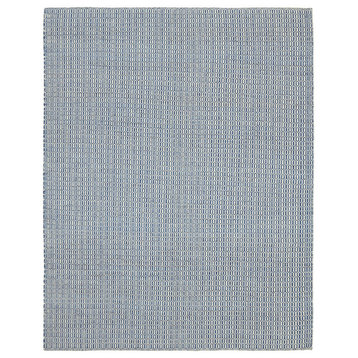 Rug N Carpet - Handwoven Modern Design 8' 1'' x 10' 0'' Wool Flatweave Kilim Rug