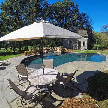 Natural Stone Outdoor Living Area