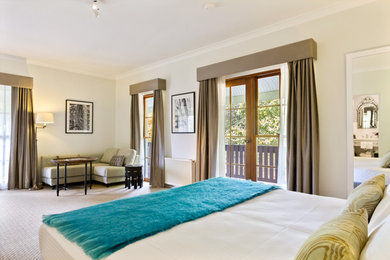 This is an example of a country bedroom in Sydney.