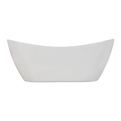72" Sheba Acrylic Double-Slipper Tub - Bathtubs